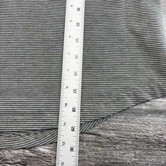 BYLT T-shirt Pin stripe Gray Green Mens L Short Sleeve Crewneck Lightweight - Picture 9 of 9